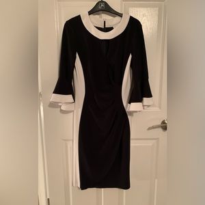 Joseph Ribkoff black & white dress…..EUC!